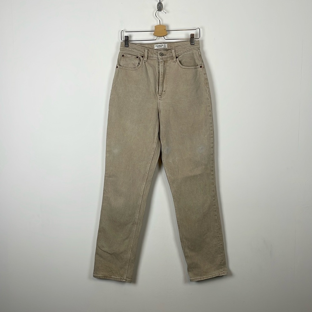 Abercrombie & Fitch Womens 28 The 90's Straight Ultra High Rise Curve Love Jeans